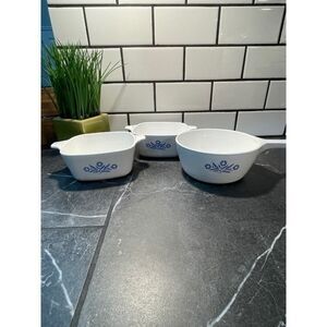 Lot of Corningware Caserole Pans 2x24oz and 1 1/2pt